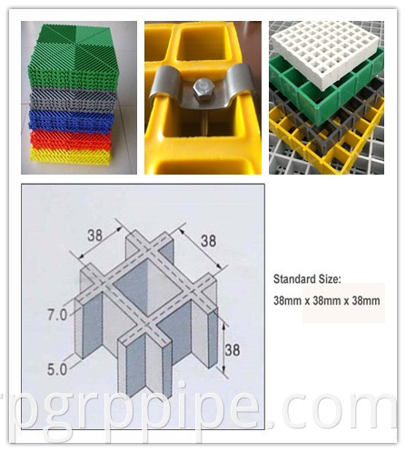 Glasfaser -GRP -FRP -Autowaschanlage Abflussflüge Gitter